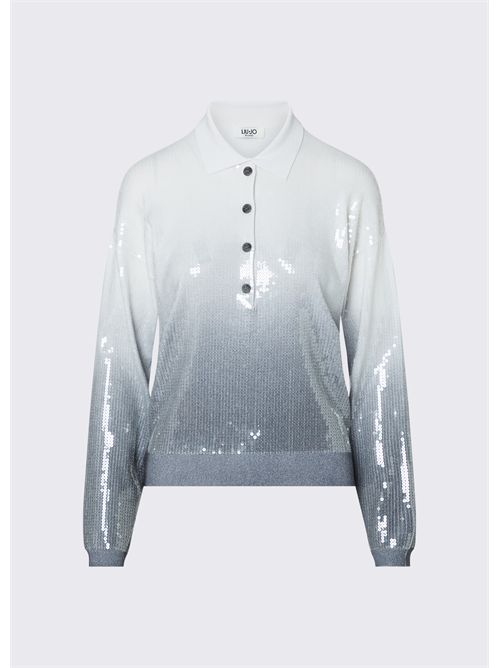 Polo dégradé con paillettes LIU JO | WF6179MS49I/L9205